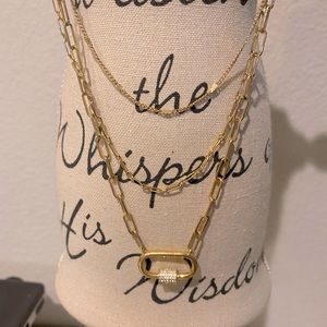 Gold layer fashion necklace